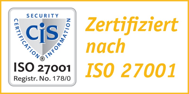 Zertifiziert nach ISO27001